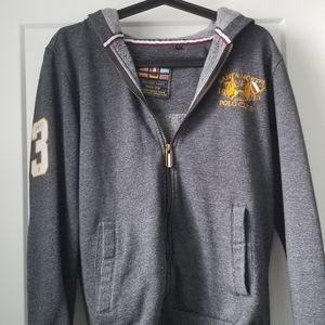 Polo Zip Up Hoodie